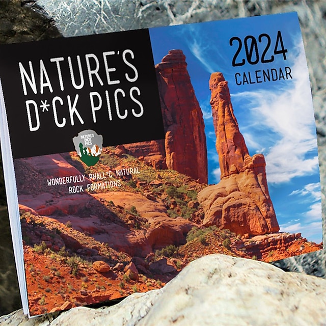  calendar 2024, naturi poze amuzante natures dck pics calendar de perete, cadouri pentru prieteni