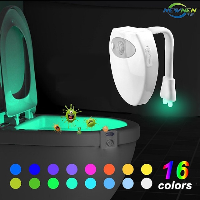  16 色のバックライト便器トイレ便座ライトモーションセンサースマートバスルームトイレ常夜灯 LED トイレライト