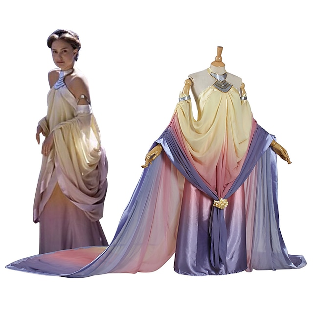  Retro Vintage Rococo Victorian Dress Ball Gown Padmé Amidala Women's Halloween Masquerade Prom Dress