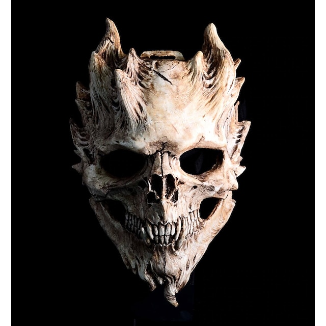  Skeleton Skull Mask Halloween Props Adults' Men's Women's Funny Halloween Halloween Carnival Mardi Gras Easy Carnival Costume
