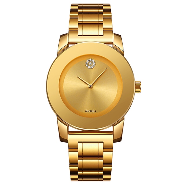  SKMEI Fashion Quartz Watch Mens Luxury Stainless Steel Strap Male Wristwatches Waterproof Time Clcok