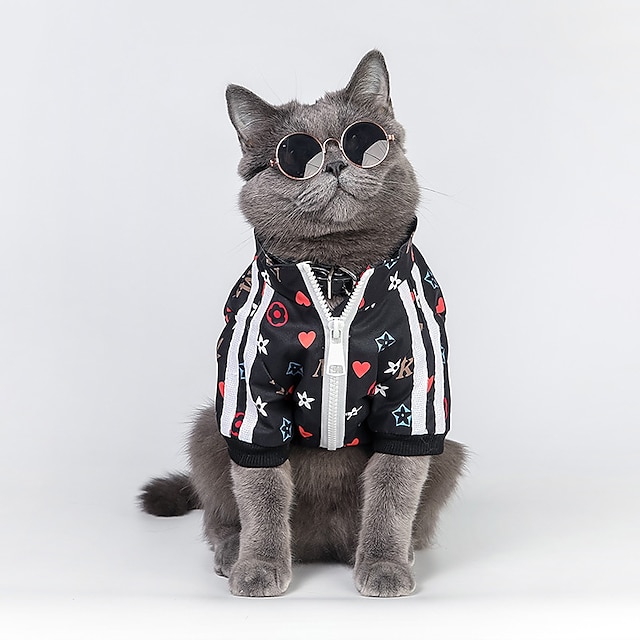  Câini Pisici Haine Σακάκι Modă Casual Iarnă Impermeabil Respirabil Απαλό Lavabil Comfortabil Casul / Zilnic Îmbrăcăminte pentru câini for Bichon Frise Pomeran un Animalut Fluture Small