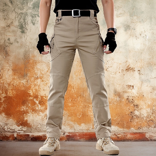 Men's Cargo Pants Cargo Trousers Combat Trousers Tactical Pants Pocket Plain Comfort Breathable Outdoor Daily Going out Fashion Casual Black Brown 5