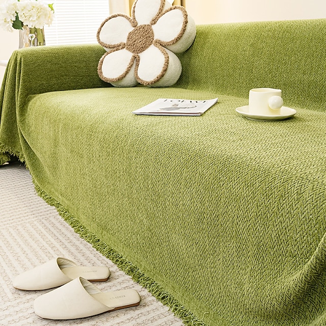  chenille sofatrekk sofatrekk salvie grønn sofabeskytter sofateppe sofatrekketrekk til sofaer vaskbare seksjonssofatrekk til hunder