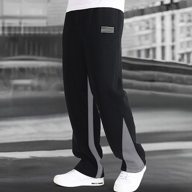 Men's Sweatpants Trousers Straight Leg Sweatpants Flared Sweatpants