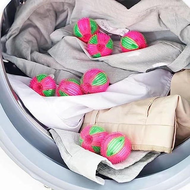  8/pack 35mm Large Laundry Balls Nylon Anti Winding Laundry Balls Anti Knotting Laundry Balls Decontamination Cleaning Balls