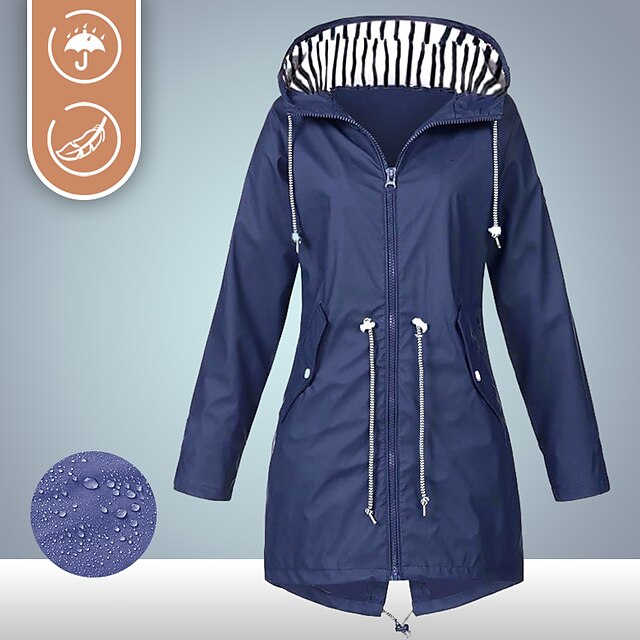  jachetă de ploaie impermeabilă pentru femei jachetă de ploaie ușoară în aer liber jachetă de ploaie jachetă de drumeție jachetă izolată respirabilă cu glugă jachetă de ploaie rezistentă la apă primăvară toamnă călătorie pescuit alpinism