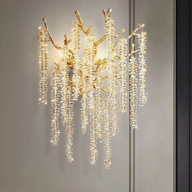  led fali lámpa kristály szabályozható 25/40cm g9 minimalista falra szerelhető világítótest beltéri lámpák nappaliba hálószobába 110-240v