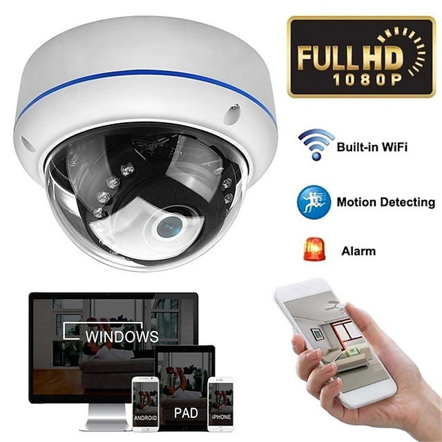 1080P Wireless IP Camera 5X Zoom Outdoor IR Speed Dome CCTV Security 18