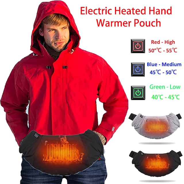  scaldamani riscaldato elettrico manicotto scaldino termico per climi freddi guanti marsupio per caccia sci campeggio