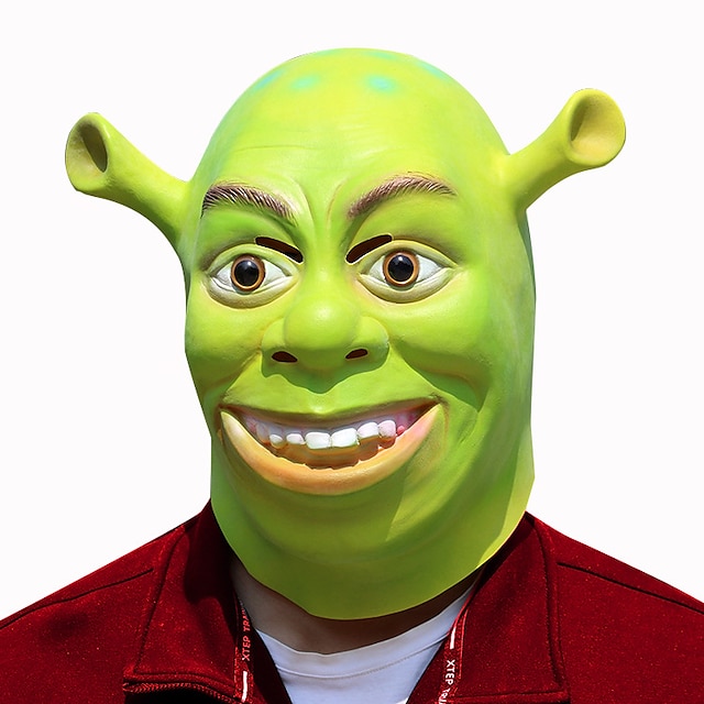  New Halloween latex Shrek mask masquerade movie theme funny mask manufacturers head cover