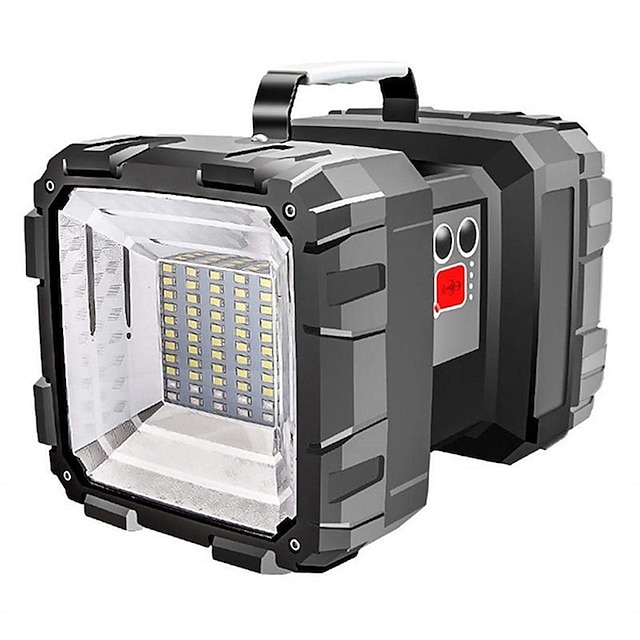  Superheller 100.000 lm Doppelkopf-Hand-LED-Scheinwerfer, Taschenlampe, Suchscheinwerfer, wasserdicht, wiederaufladbar, LED-Arbeitslicht, Outdoor-Wandern, Camping-Laterne
