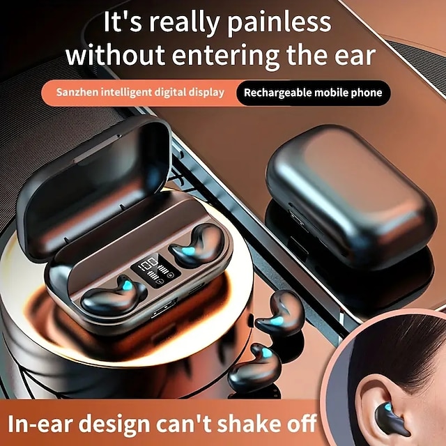  سماعات الرأس X57 Mini Sleep Bluetooth، سماعات رأس رياضية فائقة التحمل مع شاشة رقمية