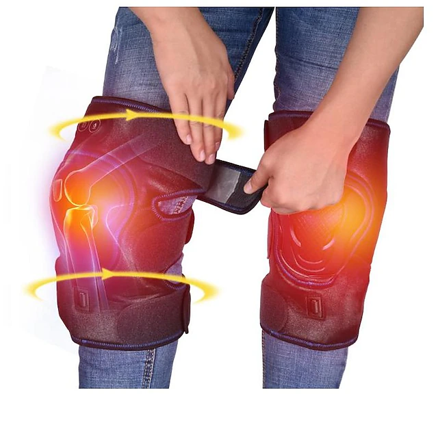 Electric Heating Knee Pad Massage Leg Musle Bone Pain Relief Vibration Massager Physiotherapy Instrument Rehabilitation 11
