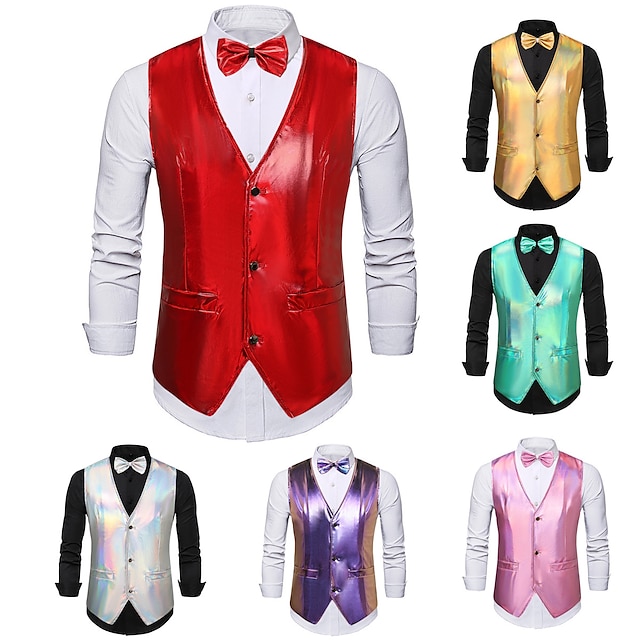 Vintage 1920s Vest Waistcoat Bow Tie The Great Gatsby Gentleman Men's ...