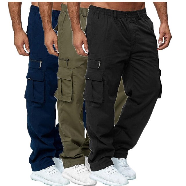 Men's Cargo Pants Hiking Pants Trousers Work Pants Outdoor Regular Fit ...