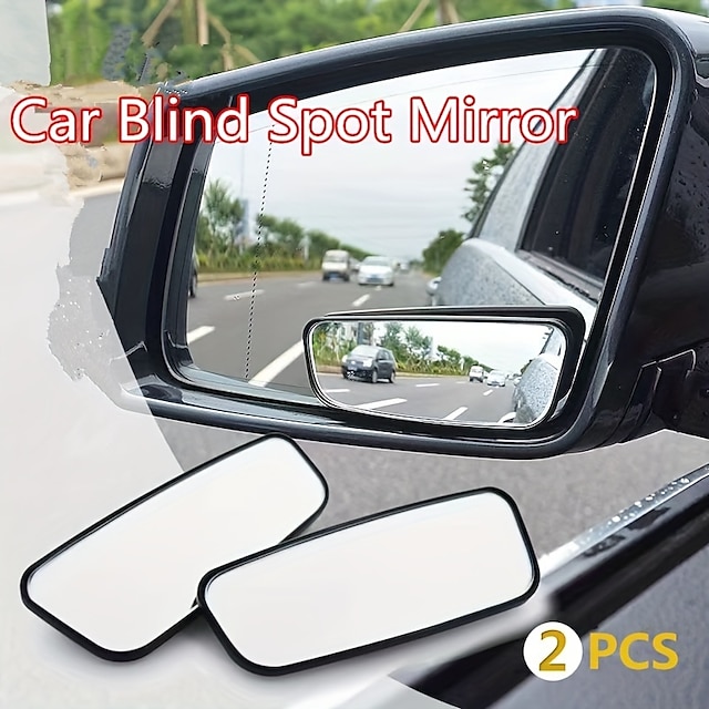  2 Stück erhöhen Sie Ihre Fahrsicherheit mit diesen verstellbaren Weitwinkelspiegeln für den toten Winkel im Auto!