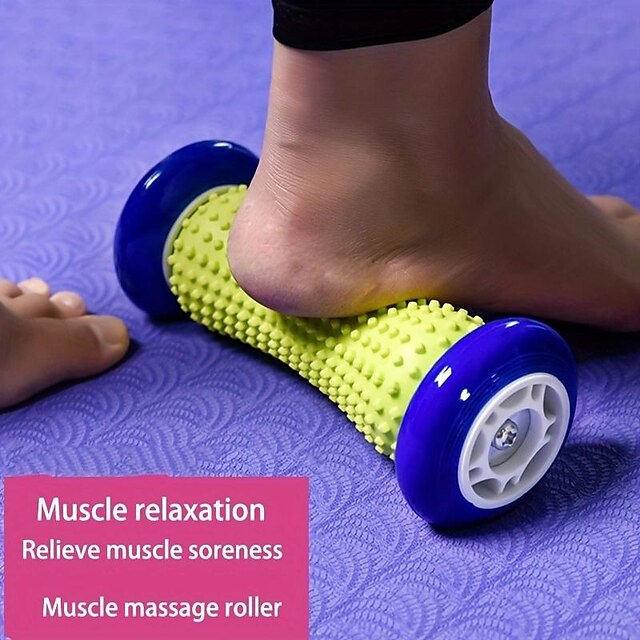  1ks masážní přístroj na nohy, používá se pro obnovu akupunkturních bodů hlubokých tkání, zmírňuje plantární fasciitidu a bolest nožní klenby, uvolňuje plosky nohou, nohy, svaly rukou nožní válec