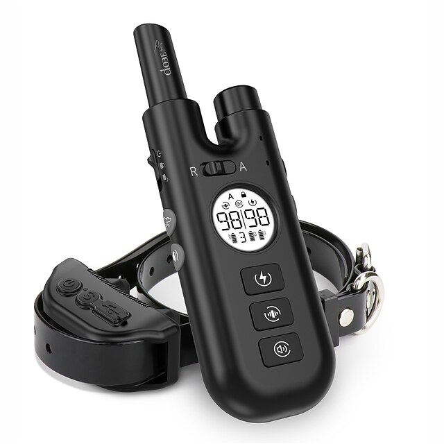  Popular tapón de ladridos para mascotas, identificación inteligente, carga, resistente al agua, descarga eléctrica, collar de entrenamiento para perros, dispositivo de entrenamiento para perros