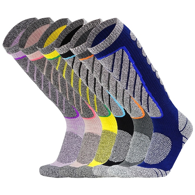  Pánské Dámské Lyžařské ponožky Venkovní Zima Protiskluzový Zahřívací Prodyšné Ter Emen sady ponožek pro Lyže Outdoor a turistika Snowboard Zimní sporty