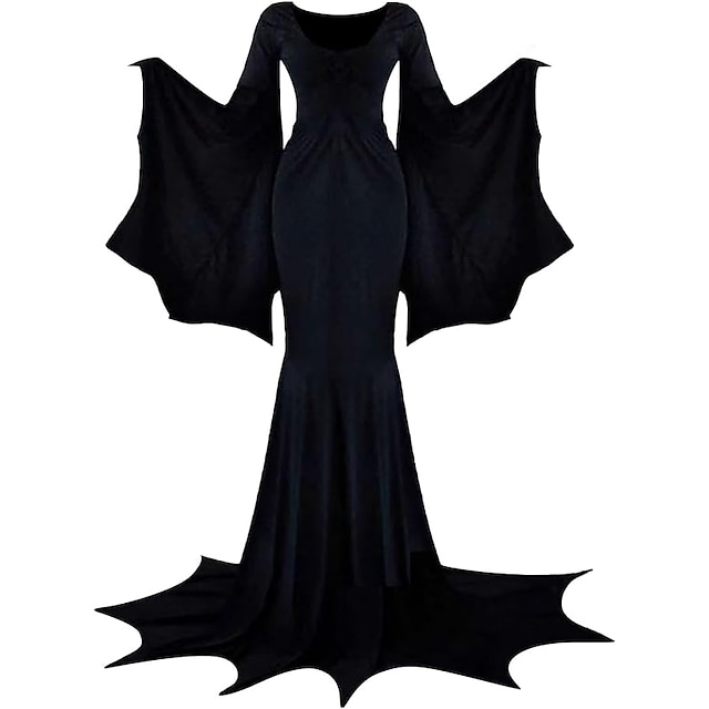 Addams family Witch Morticia Addams Dress Halloween Dress Adults' Women