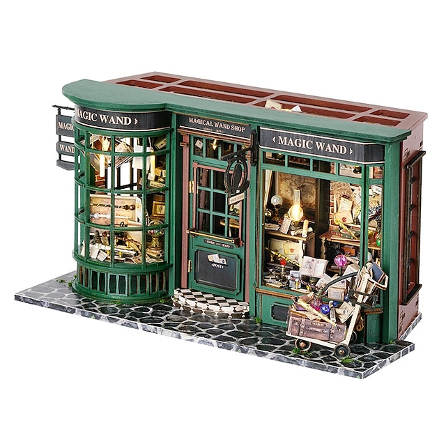  Maison de sagesse bricolage cabine magique maison complète européenne vintage modèle d'assemblage fait à la main cadeau créatif pour hommes et femmes