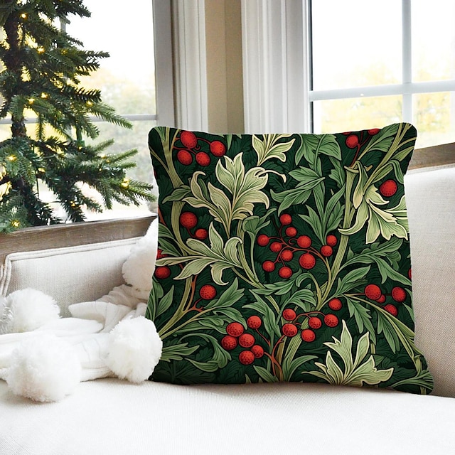  holly dobbel side putetrekk 1 stk mykt dekorativt firkantet putetrekk putetrekk for soverom stue sofa sofa stol