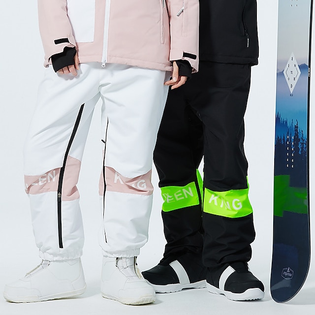  ARCTIC QUEEN Pánské Dámské Kalhoty na lyže Venkovní Zima Zahřívací Voděodolný Větruvzdorné Prodyšné Spodní část oděvu pro Lyže Outdoor a turistika Zimní sporty