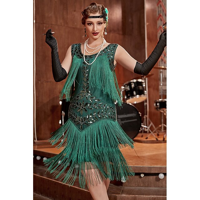 Fringe Sequin Beaded Dress 1920s Great Gatsby Dress For Women Long Fringe Sequin Beaded Flapper Dress With Accessories Flapper Dress With Fringe Fringe Sequin Beaded Dress 1920s Great Gatsby Dress For Women Long Fringe Sequin Beaded Flapper Dress With Accessories Flapper Dress With Fringe