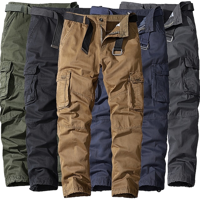 Men's Cargo Pants Cargo Trousers Trousers Tactical Work Pants Split ...
