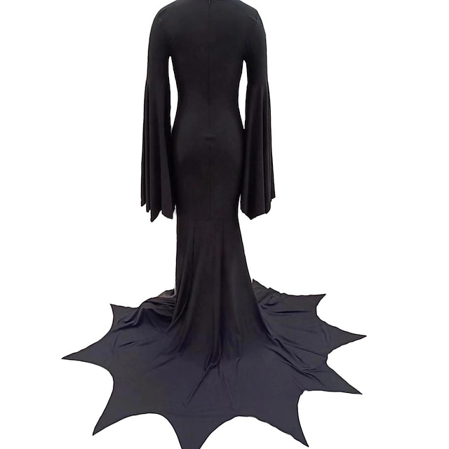Addams family Witch Morticia Addams Dress Halloween Dress Adults' Women