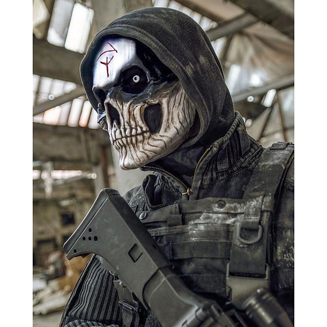  Call Of Duty Κρανίο Μάσκα Αντικείμενα για Χάλοουιν Ενηλίκων Ανδρικά Γυναικεία Φρίκης Τρομακτικό κοστούμι Απόκριες Απόκριες Εύκολες αποκριάτικες στολές