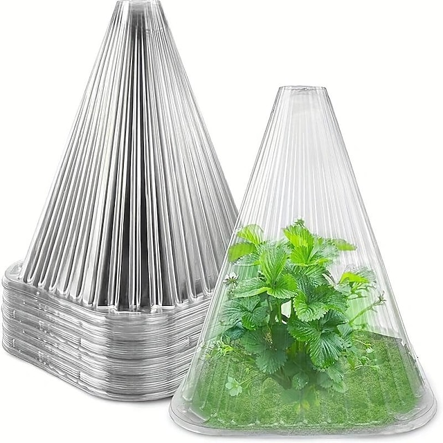  10/20/30pcs, Garden Cloches For Plants,Reusable Plant Bell Cover,Protects Plants From Birds, Frost,Snails Etc,7.7