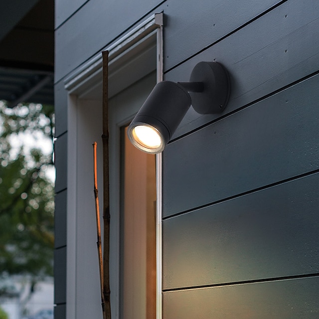  Outdoor Wall Sconce Spotlight Waterproof IP65 Wall Fixture Lighting Aluminum LED Exterior Sconce for Indoor Outdoor Patio Porch Warm White 110-240V