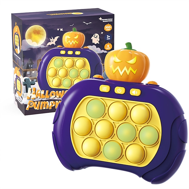  controler de joc rapid joc de împingere jucării agitate joc pop consolă de jocuri cu bule de mână iluminat joc pop jucării senzoriale pentru copii cu vârste între 3-12 pentru băieți și fete, cadou de