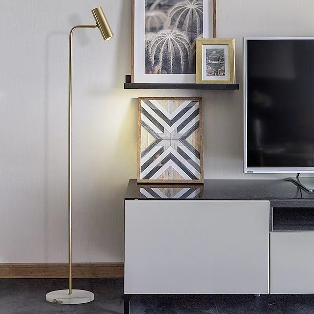  Stojací lampa Pro Obývací pokoj / Ložnice Kov 110-120V / 220-240V Černá / Bílá / Zlatá