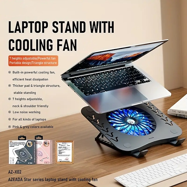  suport pentru laptop cu ventilator de răcire radiator pentru laptop pliabil și suport suport pentru suport de răcire cu ventilator silentios pentru tableta macbook suport pentru notebook masa pentru