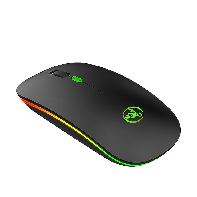  hxsj t18 myš s duálním režimem 2,4g bezdrátová myš bt myš barevná dýchací světla ztlumená myš s nastavitelným dpi pro notebook