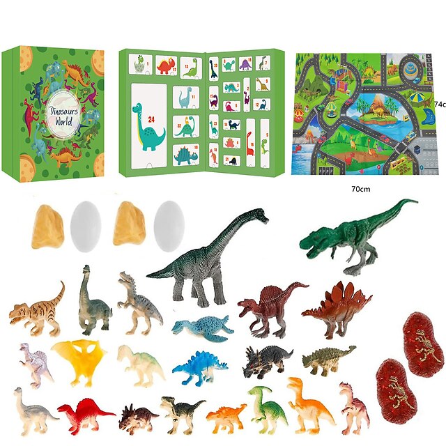 Christmas Advent Calendar Blind Box,Christmas Countdown Dinosaur Blind