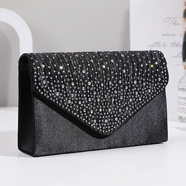 Women's Tri-fold Clutch Bags Polyester for Formal Evening Bridal ...