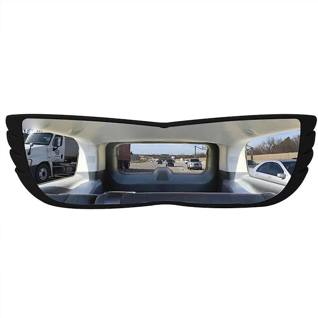  starfire 1 stk bil vidvinkel bakspejl buet interiør stort synsfelt inde i spejl blind område hjælpespejl