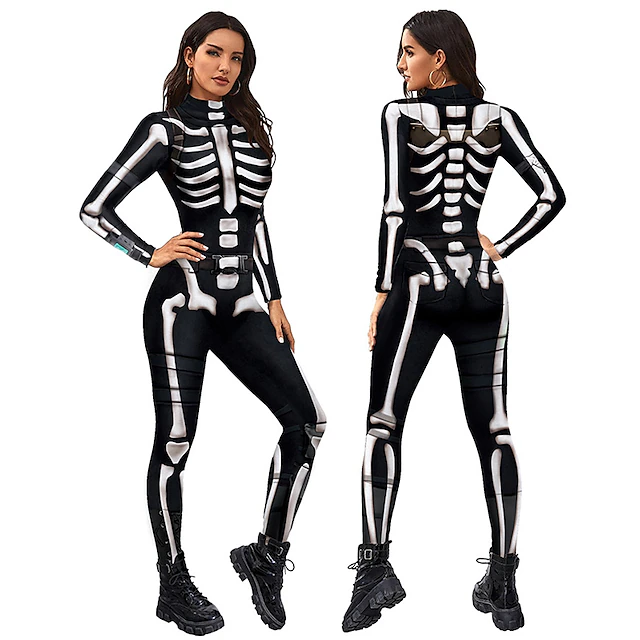 Skeleton / Skull Cosplay Costume Party Costume Bodysuits Adults' Women ...