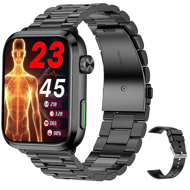  iMosi F220 Reloj inteligente 1.91 pulgada Smartwatch Reloj elegante Bluetooth ECG + PPG Podómetro Recordatorio de Llamadas Compatible con Android iOS Mujer Hombre Llamadas con Manos Libres