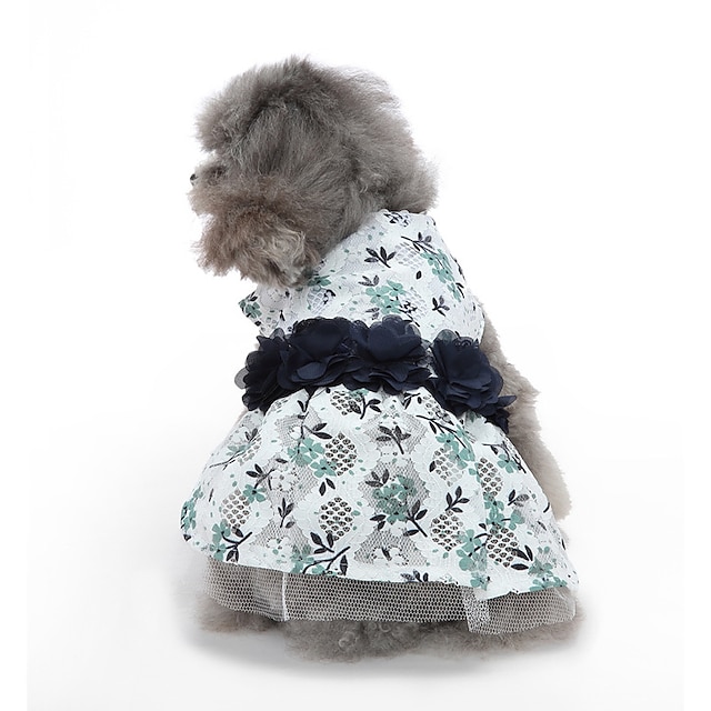  Honden Katten Jurken leuke Style Casual waterdicht Ademend Zacht Wasbaar Comfortabel Casual / Dagelijks Hondenkleding for Bichon Frise pomeranian kleine huisdieren Vlinder Small