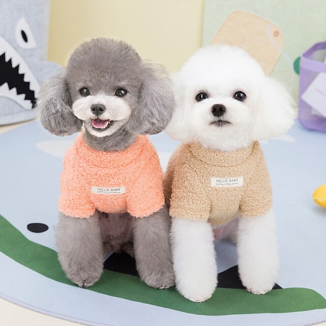  pet oblečení s obláček plyš spodní části pet bavlněná bunda teddy dog oblečení kočka podzimní a zimní oblečení