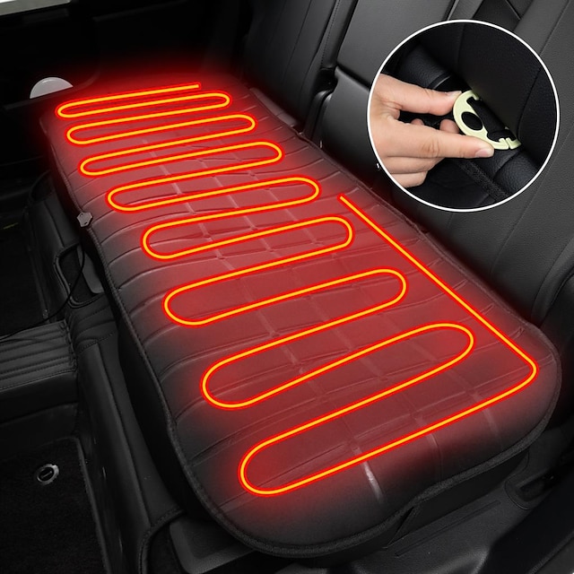  starfire opvarmet bilsædebetræk beskytter skridsikker auto forreste bagsædepude varmestolspude universal bilinteriørtilbehør