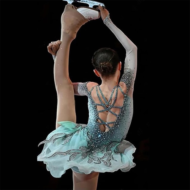beaded figure skating dresses Jerry's Ready to Ship Rhinestone Rhumba #209 Dance Beaded Skating Dress main image 0
