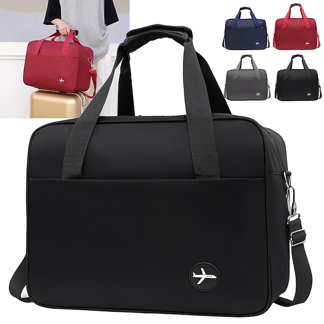  Damen Handtasche Fitness-Tasche Nylon Täglich Reißverschluss Hohe Kapazität Atmungsaktiv Geometrisch Schwarz Rot Blau