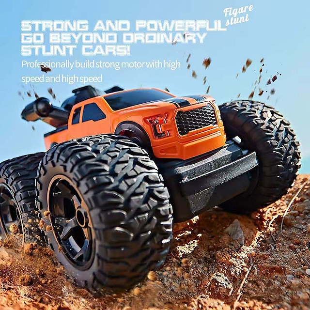 2023 New Remote Control Car Climbing Four-Wheel Drive Outdoor Mountain Off-Road Spray Stunt Electric Remote Control Toy