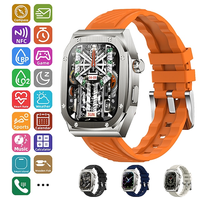  Z79 Max Chytré hodinky 2.1 inch Inteligentní hodinky Bluetooth Krokoměr Záznamník hovorů Sledování aktivity Kompatibilní s Chytrý telefon Dámské Muži Dlouhá životnost na nabití Hands free hovory